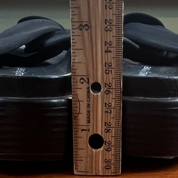 Donald Pliner Folley Black Knit Slide Sandals Chunky Platform Sz 10 Y2K - Picture 8 of 15